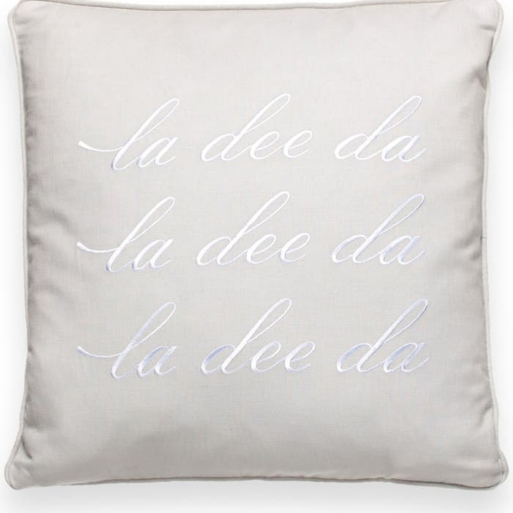 NEW Kate Spade Platinum Decorative Pillow